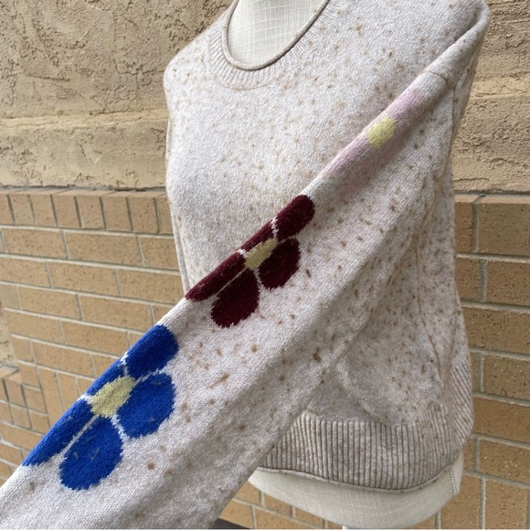 Madewell Floral Accents Beige Women's Sweater (Size XS) - Picture 7 of 11